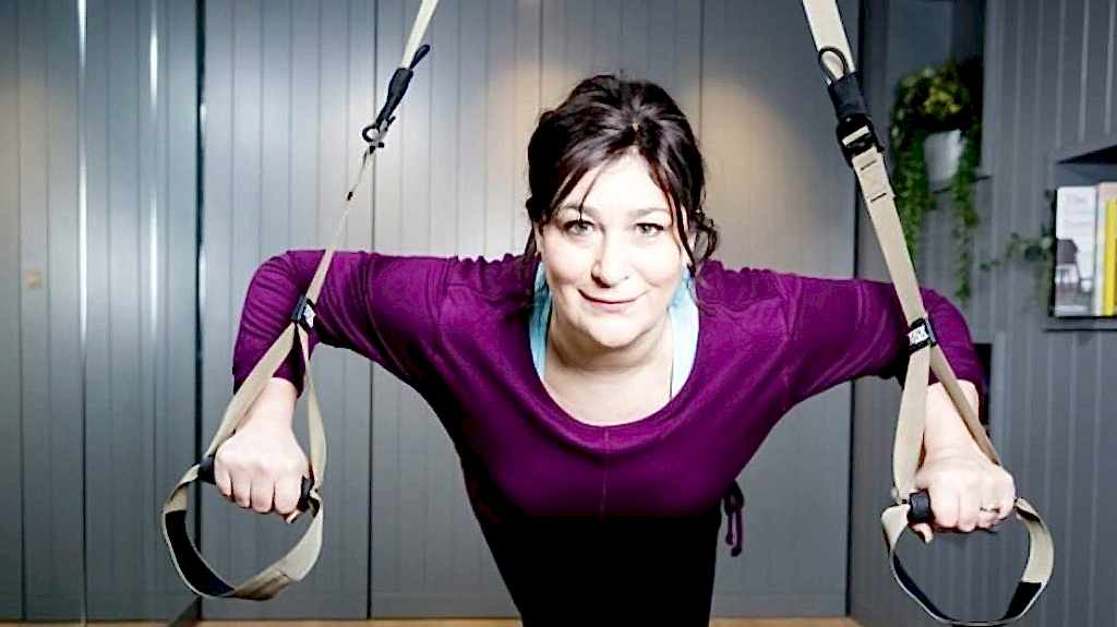Sarah Vine does Pilates